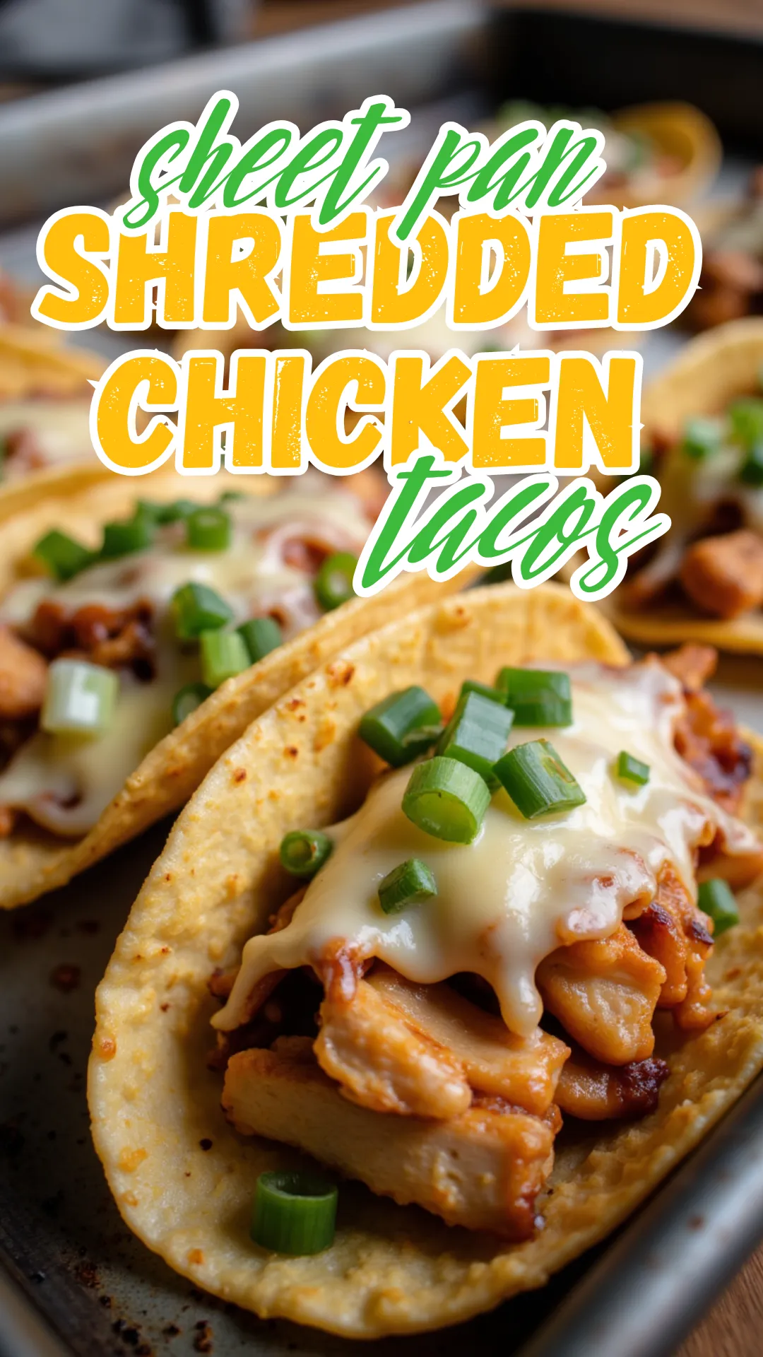 Turn leftover chicken into BBQ tacos baked to crispy perfection! #SheetPanDinner #EasyTacos #BBQNight
