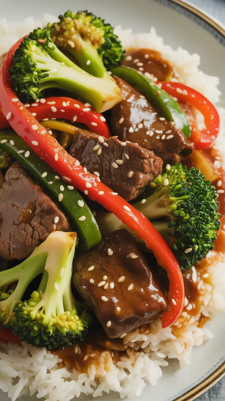 This Slow Cooker Beef and Broccoli is the perfect busy night dinner—minimal prep, big flavor! Made with tender chunks of beef, frozen broccoli, and a rich soy-garlic sauce, it’s a fuss-free meal the whole family will love. Just add rice and dinner is done! #WeeknightMeals #CrockpotDinner #EasyBeefRecipes #SlowCookerComfortFood #HealthyTakeoutAtHome