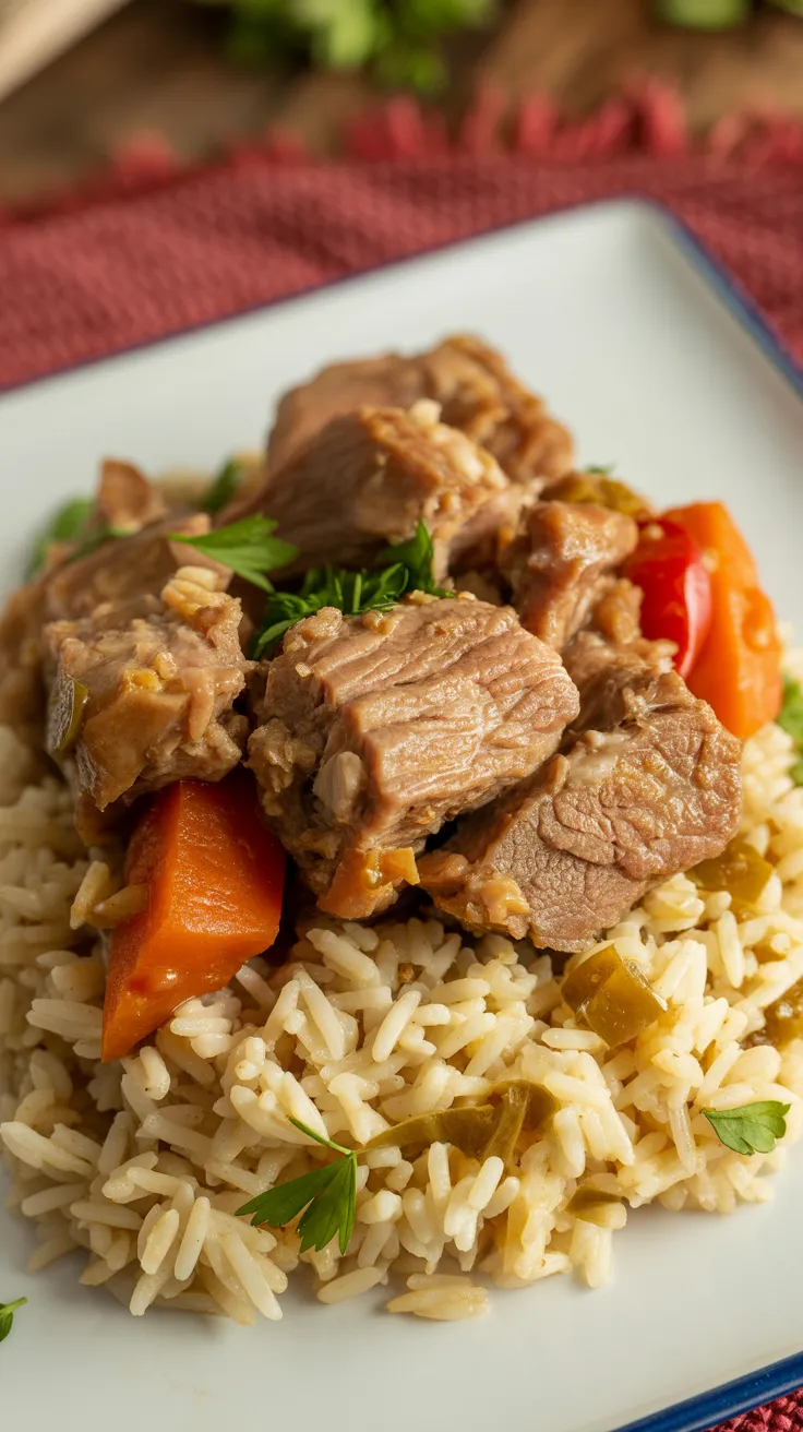 This slow cooker Spicy Pineapple Pork Butt Roast is the flavor bomb you didn’t know you needed! 🍖🔥 Sweet pineapple, a kick of jalapeño, rich five-spice, and a hint of creamy peanut butter make every bite unforgettable. Perfect for busy weeknights or lazy weekends—sear it or skip it, it’s delicious either way! #slowcookerrecipe #porkroast #easymeals