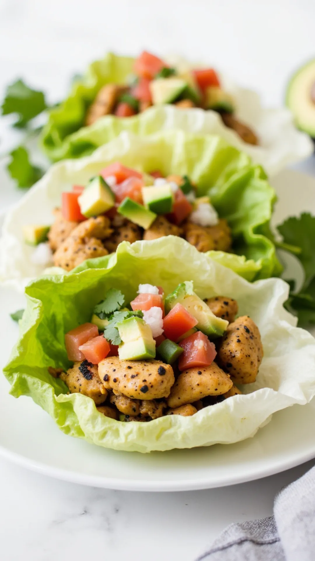 These chicken taco lettuce wraps are fresh, fast, and bursting with flavor—perfect for light lunches or low-carb dinners! 🥬🌮