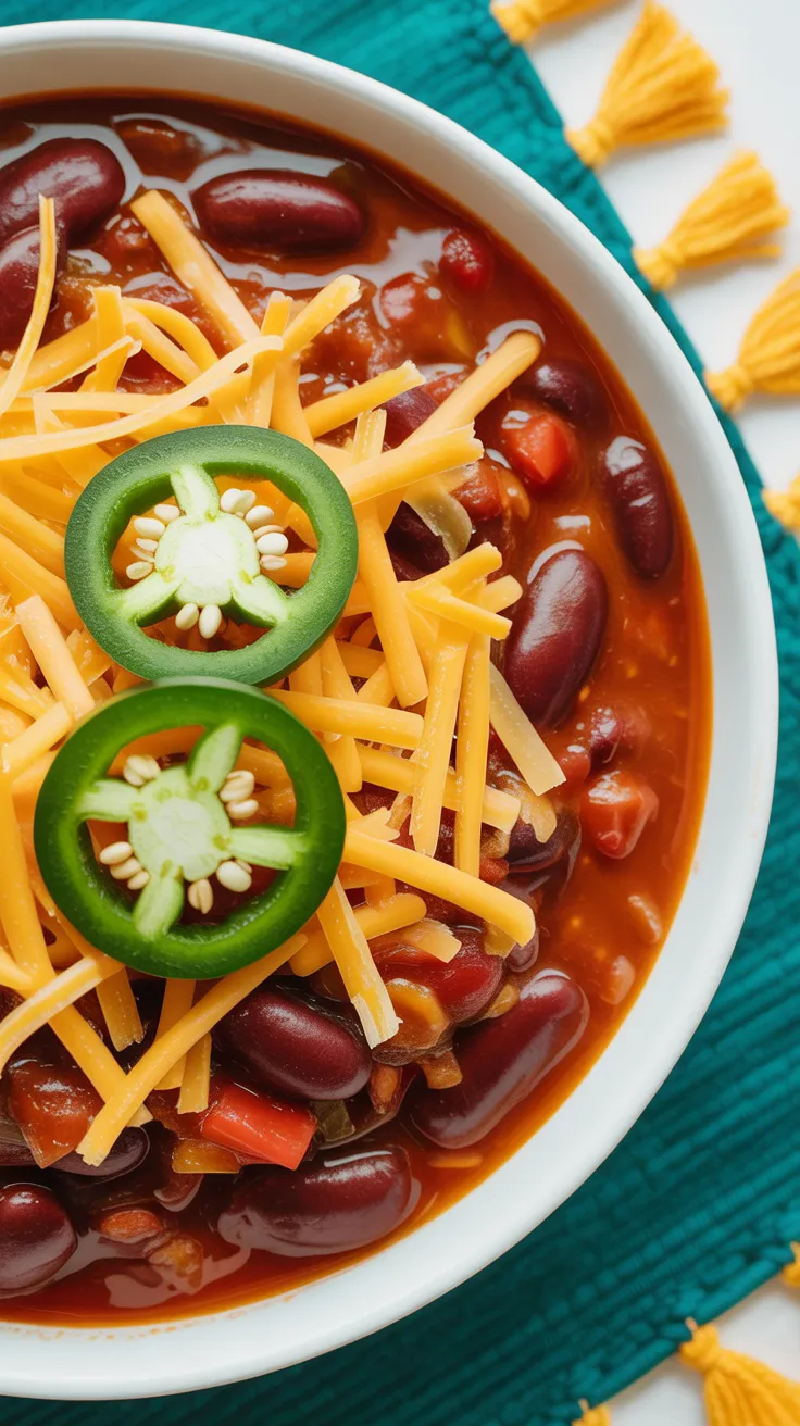 Craving something cozy, hearty, and full of flavor? This Spicy Slow Cooker Chili hits the spot! Made with sweet and spicy sausage, three types of tomatoes, and a bold blend of spices, it’s the ultimate comfort food for chilly days. Just set it, forget it, and come home to a pot full of goodness! #ComfortFood #ChiliRecipe #SlowCookerMeals #CozyRecipes #FallFavorites