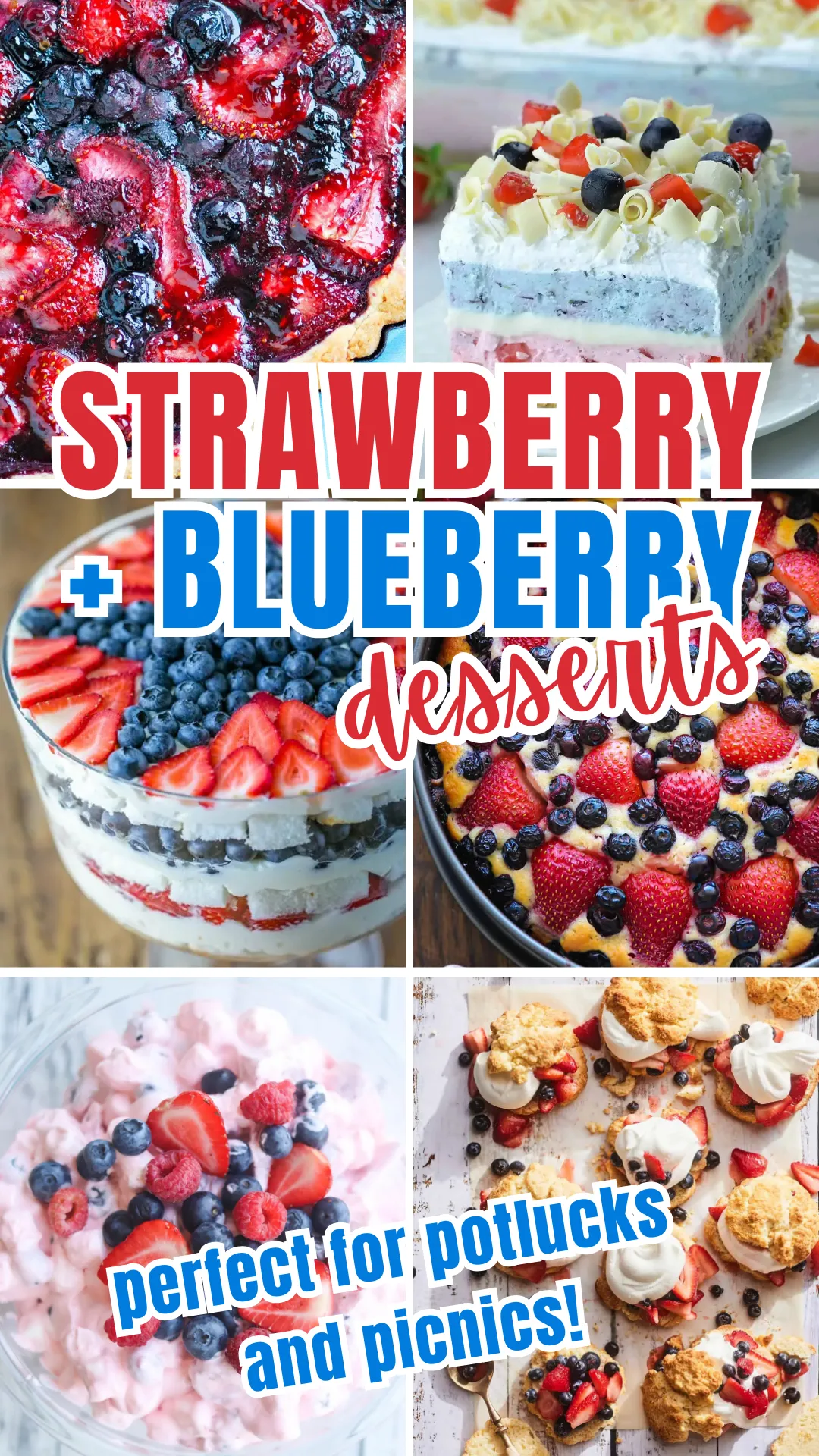 Red, White, and Blue Desserts Perfect for a BBQ